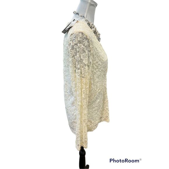 Long Sleeve Lace Top by Woman - Picture 2 of 6